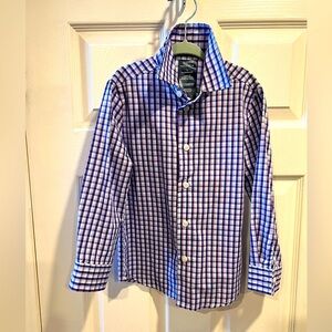 NAUTICA Boys Plaid Dress Shirt